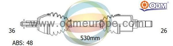 ODM-MULTIPARTS Vetoakseli 18-151161