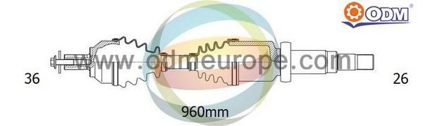 ODM-MULTIPARTS Vetoakseli 18-152060