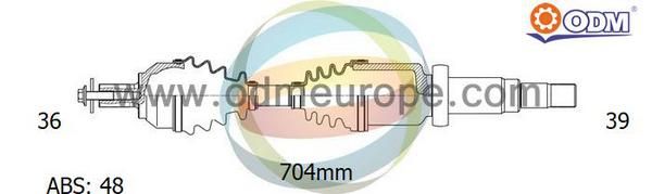 ODM-MULTIPARTS Vetoakseli 18-152121