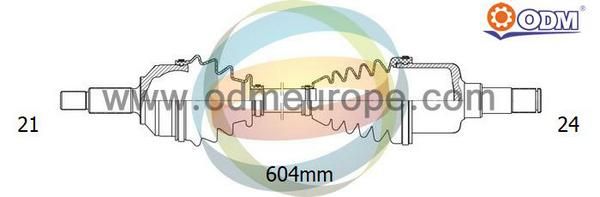 ODM-MULTIPARTS Vetoakseli 18-161380