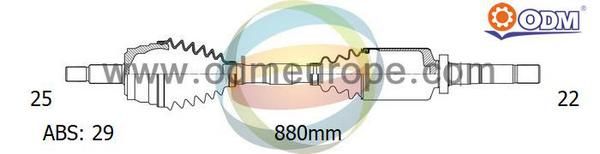 ODM-MULTIPARTS Vetoakseli 18-162321