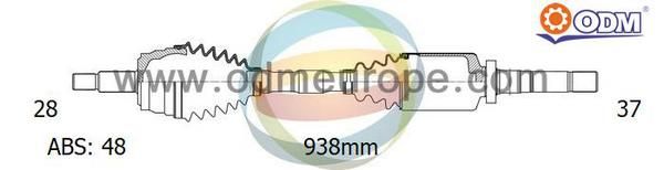 ODM-MULTIPARTS Vetoakseli 18-162341