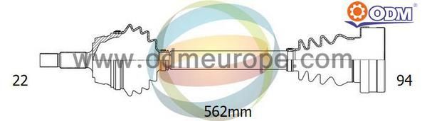 ODM-MULTIPARTS Vetoakseli 18-211200