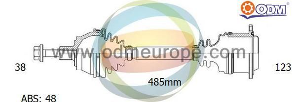 ODM-MULTIPARTS Vetoakseli 18-211441