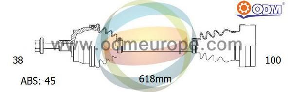 ODM-MULTIPARTS Vetoakseli 18-211761