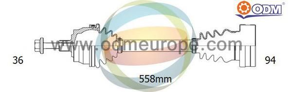 ODM-MULTIPARTS Vetoakseli 18-211900