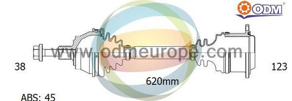 ODM-MULTIPARTS Vetoakseli 18-212661