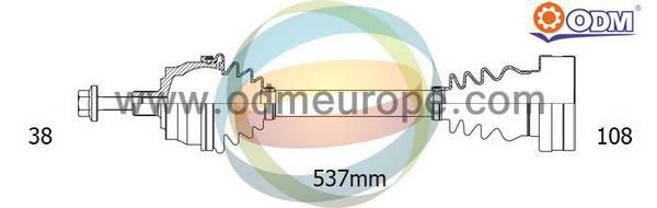 ODM-MULTIPARTS Vetoakseli 18-213020