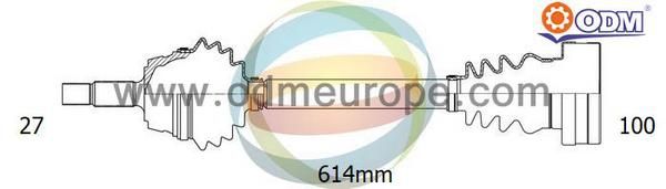 ODM-MULTIPARTS Vetoakseli 18-343020