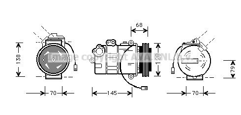 PRASCO Kompressori, ilmastointilaite AIK011