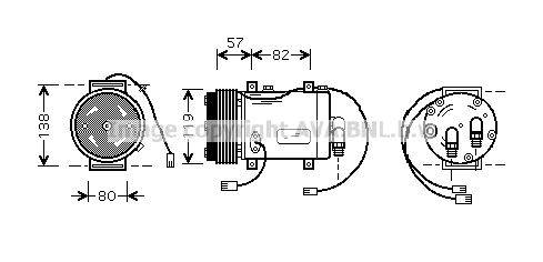 PRASCO Kompressori, ilmastointilaite AIK143