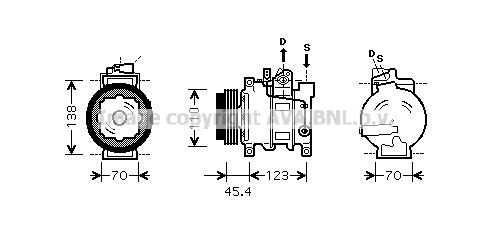 PRASCO Kompressori, ilmastointilaite AIK261