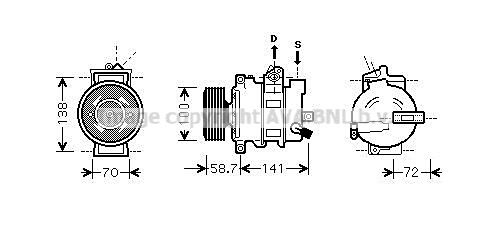 PRASCO Kompressori, ilmastointilaite AIK279