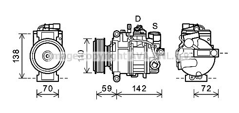 PRASCO Kompressori, ilmastointilaite AIK341