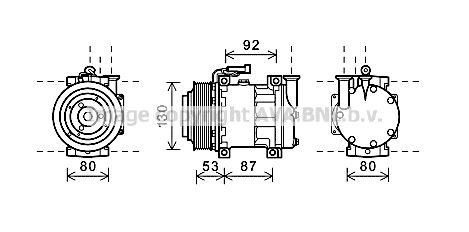 PRASCO Kompressori, ilmastointilaite ALK122