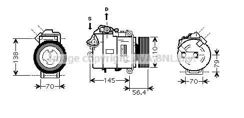 PRASCO Kompressori, ilmastointilaite BWAK330