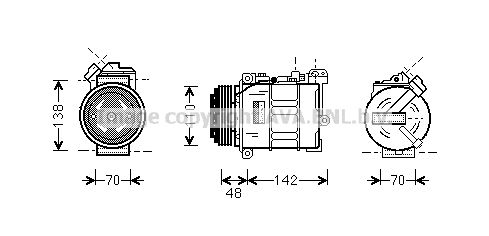 PRASCO Kompressori, ilmastointilaite BWK015