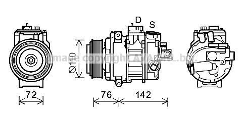 PRASCO Kompressori, ilmastointilaite BWK486