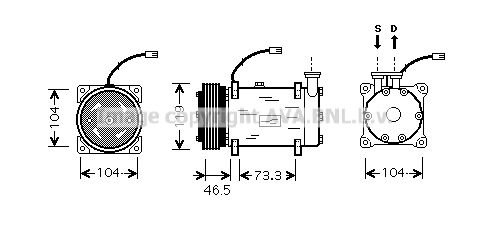 PRASCO Kompressori, ilmastointilaite CNAK030