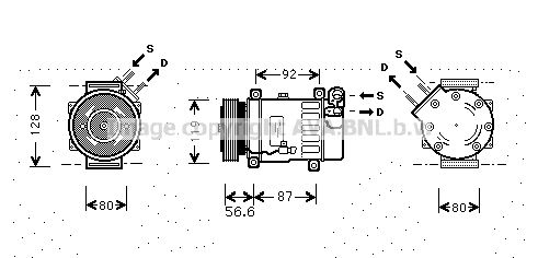 PRASCO Kompressori, ilmastointilaite CNAK238