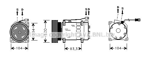 PRASCO Kompressori, ilmastointilaite CNK175