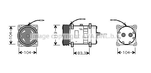 PRASCO Kompressori, ilmastointilaite CNK176