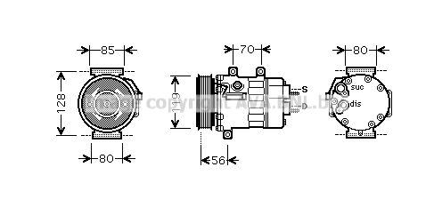 PRASCO Kompressori, ilmastointilaite CNK253