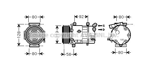 PRASCO Kompressori, ilmastointilaite CNK255