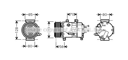PRASCO Kompressori, ilmastointilaite CNK256