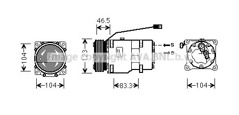 PRASCO Kompressori, ilmastointilaite CNK257