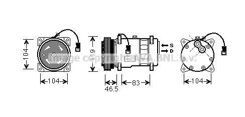 PRASCO Kompressori, ilmastointilaite CNK258