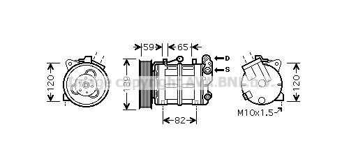 PRASCO Kompressori, ilmastointilaite DNK315