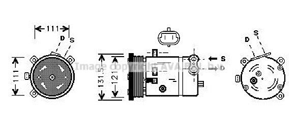 PRASCO Kompressori, ilmastointilaite DWAK038