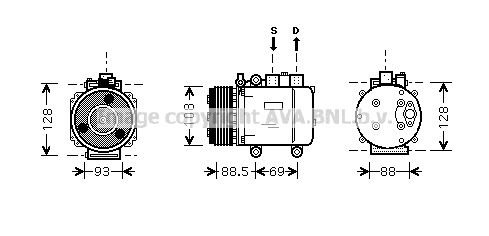 PRASCO Kompressori, ilmastointilaite FDK174