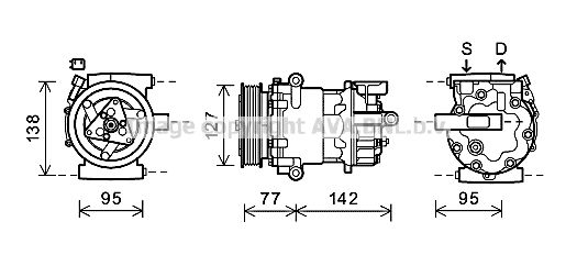 PRASCO Kompressori, ilmastointilaite FDK469