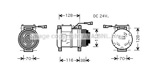 PRASCO Kompressori, ilmastointilaite IVK072