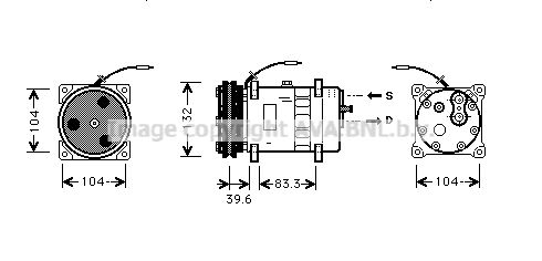 PRASCO Kompressori, ilmastointilaite JRK024
