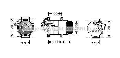 PRASCO Kompressori, ilmastointilaite MSAK434