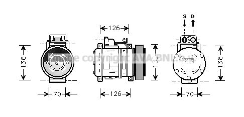 PRASCO Kompressori, ilmastointilaite MSK054