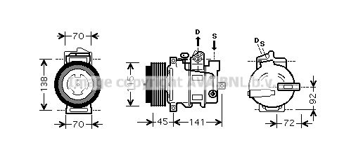 PRASCO Kompressori, ilmastointilaite MSK439