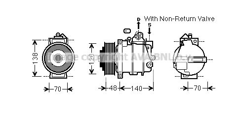 PRASCO Kompressori, ilmastointilaite MSK565