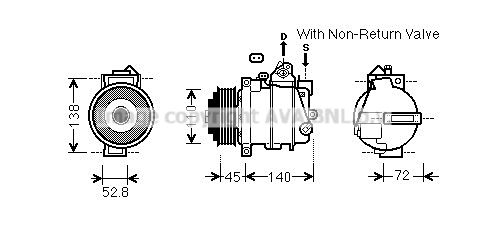 PRASCO Kompressori, ilmastointilaite MSK587