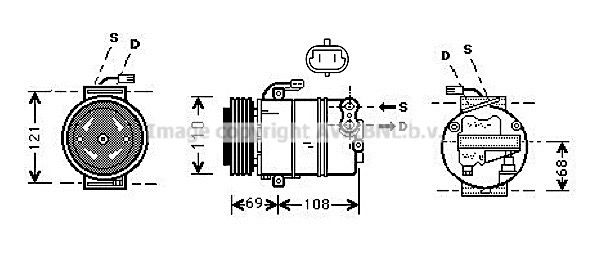 PRASCO Kompressori, ilmastointilaite OLAK317