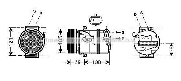 PRASCO Kompressori, ilmastointilaite OLAK445
