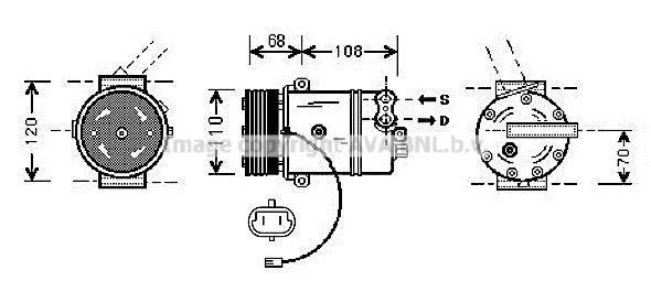 PRASCO Kompressori, ilmastointilaite OLK287