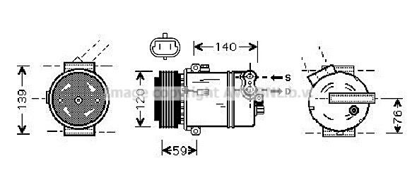 PRASCO Kompressori, ilmastointilaite OLK409