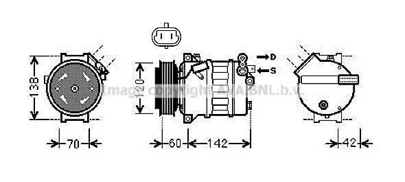 PRASCO Kompressori, ilmastointilaite OLK543