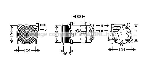 PRASCO Kompressori, ilmastointilaite PEK325
