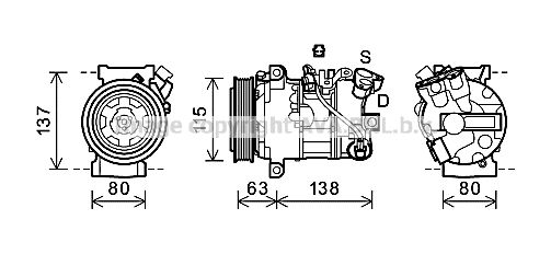 PRASCO Kompressori, ilmastointilaite RTAK491