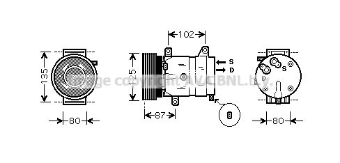 PRASCO Kompressori, ilmastointilaite RTK311